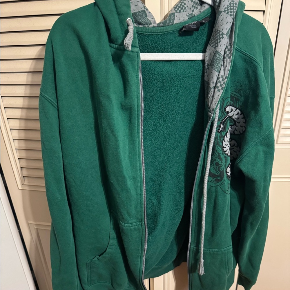 Green Slytherin Harry Potter Hoodie Size L